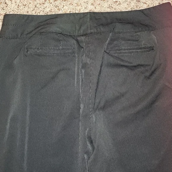 Lane Bryant pinstriped dress slacks. Size 18 Petite, Black/white - Picture 5 of 6